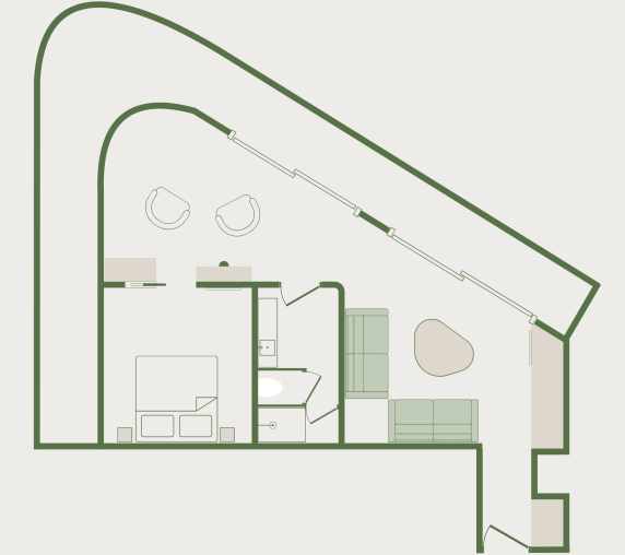 One Bedroom Suite Sea View